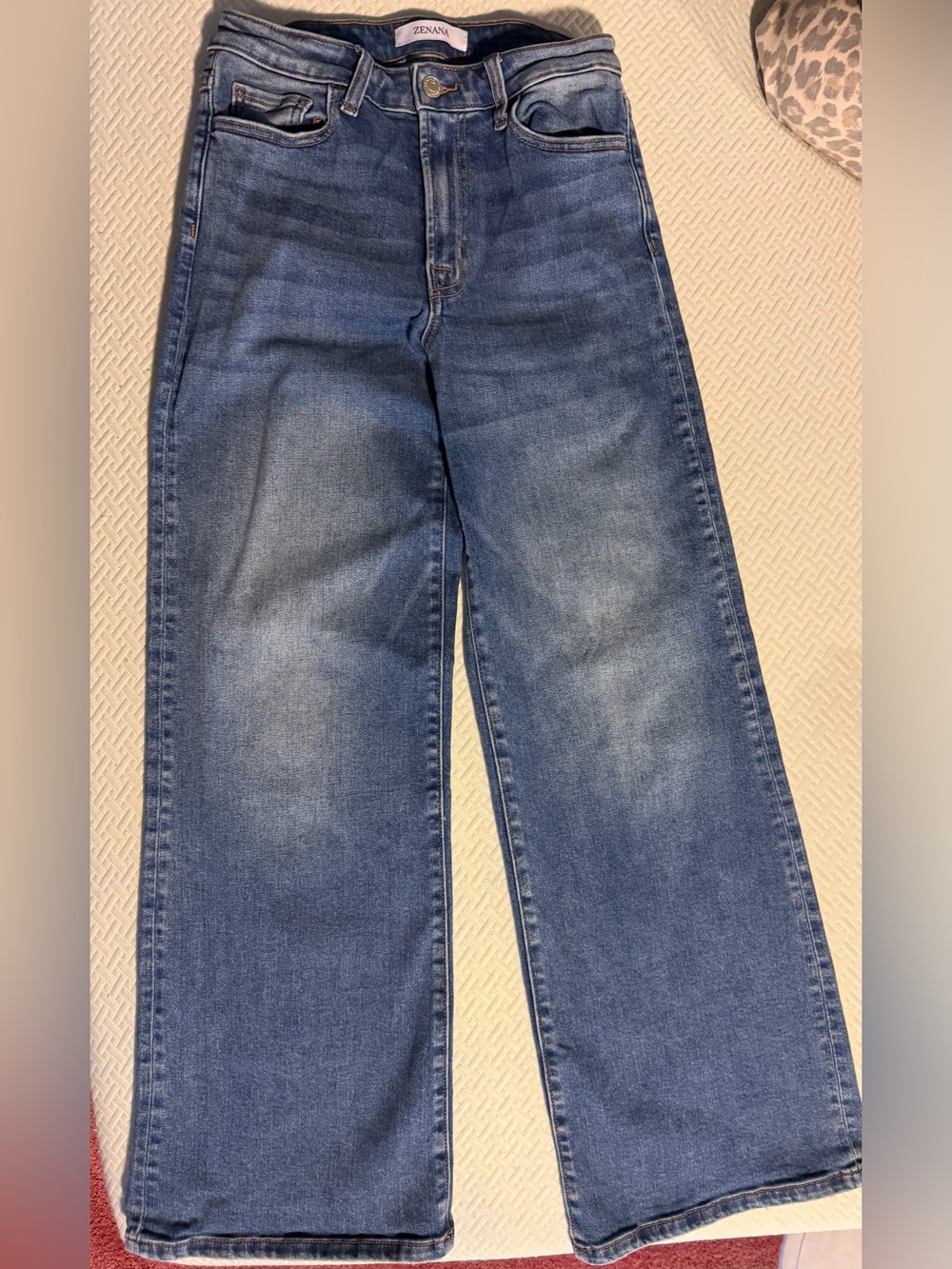 Zenana Outfitters Women's Blue Wide Leg Jeans